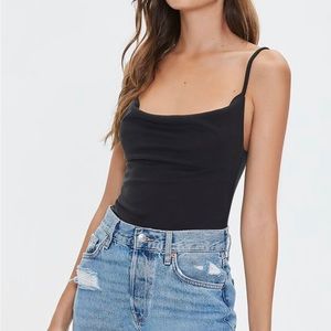 Forever 21 cowl neck bodysuit